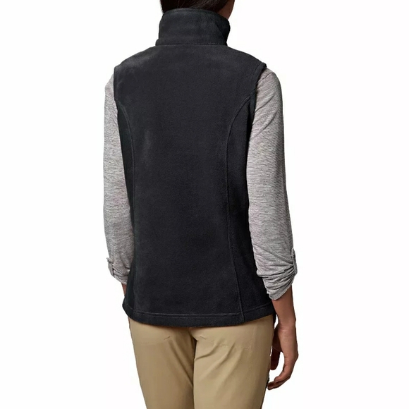 Columbia Womens Benton Springs Black Full Zip Fleece Vest 2X - Picture 7 of 12